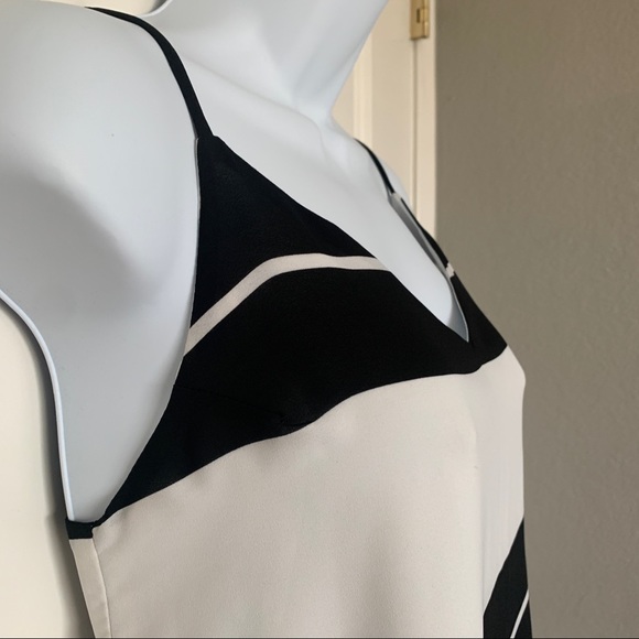 Like New Eight Sixty Black and White Stripe Strappy Cami - Picture 9 of 13
